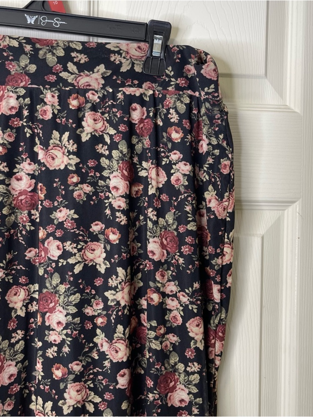 Torrid Womens Floral Multi Color Mesh Maxi Skirt Sz 1 - Picture 4 of 9